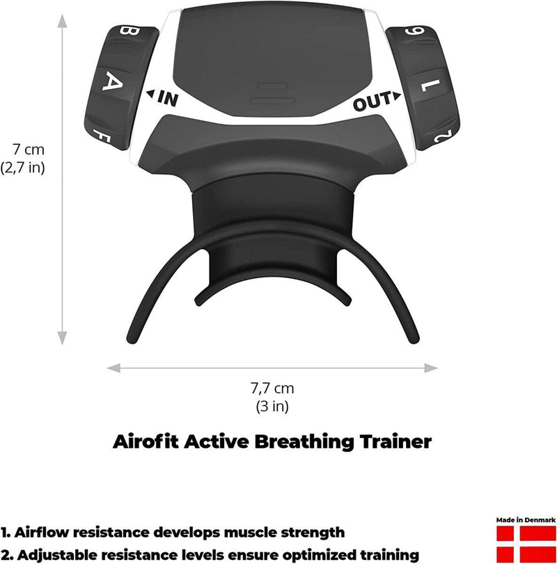 Airofit Active™ Entraîneur Respiratoire et Application de Respiration Guidée - LUXING SPORT
