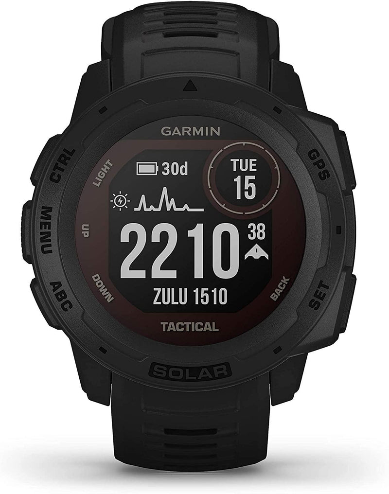 Garmin Instinct - Montre GPS Multi-Fonctions Outdoor - Graphite Gray - LUXING SPORT