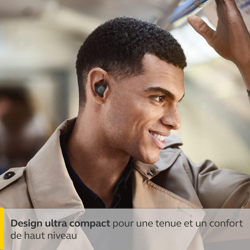 Jabra Elite 7 Pro Écouteurs Bluetooth intra auriculaires - Écouteurs à réduction de bruit active réglable True Wireless - Design compact - Jabra MultiSensor Voice pour des appels clairs - Noir titane - LUXING SPORT