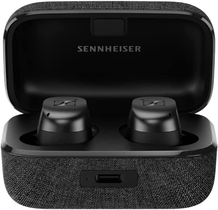 Sennheiser MOMENTUM True Wireless 3 - Écouteurs intra-auriculaires Bluetooth pour la musique et les appels avec réduction adaptative de bruit et durée de vie de la batterie de 28 heures, Noir - LUXING SPORT